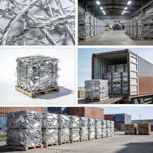 Chatarra de Alambre de Aluminio Brillante 6063, Pacas Comprimidas Limpias, Metal de Baja Impureza para Fábricas de Fundición - Product Image 2