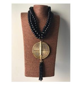 Handcrafted Horn Pendant <b>Necklace</b> Trendy <b>Boho</b> Chic Accessory Lightweight Durable Unisex Design from India - Product Image 4