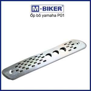 Cache-tuyau d'échappement Mbiker Yamaha PG1 Ph Kin en acier inoxydable et plastique neuf pour moto - Product Image 3