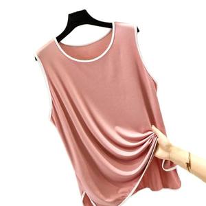 Camiseta sin mangas de Yoga de entrenamiento de secado rápido personalizada para mujer, tela de Jersey de alta calidad, ropa activa de ajuste Regular con logotipo frontal - Product Image 2