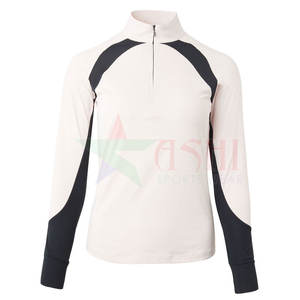 Ropa Deportiva Ecuestre para Mujer, Sudadera Profesional de Manga Larga, Impermeable, Cortavientos, de Poliéster y Elastano, Personalizable - Product Image 1