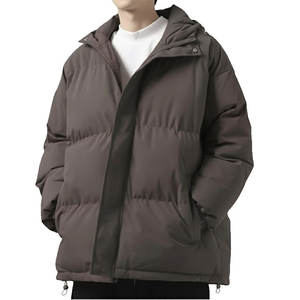 Veste matelassée mi-longue pour hommes, vêtements d'extérieur chauds d'hiver, style de rue confortable - Product Image 5
