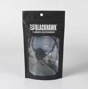 Mayorista de alta calidad Bolsas de plástico impresas personalizadas con ventanas transparentes con cremallera para paquete de bocadillos de dulces - Product Image 5