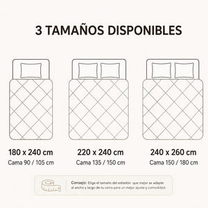 Edredón Bicolor Relleno de Fibra de Poliéster de 300 g/m², Fabricante de Edredones Lavables a Máquina - Product Image 3