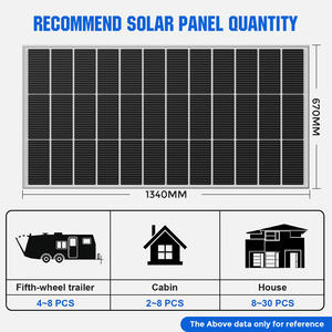 Panneau solaire rigide en verre de type N de haute qualité 200W/220W 18V pour véhicule et usage domestique avec une efficacité de 22% et une garantie de 25 ans - Product Image 2