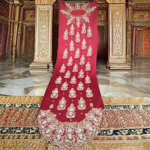 Tela de Dirac somalí tradicional con cuentas elegantes de la India, perfecta para hermosos atuendos nupciales y de boda - Product Image 4