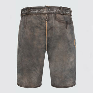 Wholesale High Street Fashion Bavarian Lederhosen <b>Shorts</b> for Men New Style Solid Pattern Breathable Canvas High Quality Best - Product Image 6