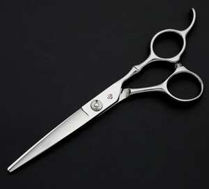 Ciseaux de coiffeur professionnels de coiffure de taille personnalisée noire de nouvelle conception de mode - Product Image 4