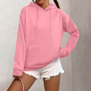 Sweat-shirt à capuche tendance pour femme, personnalisé, en polaire écologique, motif mignon imprimé, haute qualité, collection hiver 2026, vente en gros - Product Image 3