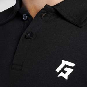 GA pour Polo Noir 100% Polyester Jersey Haute Qualité Vêtements de Sport et d'Entraînement avec Fermeture Éclair Design Uni Respirant Coloré XL 6XL - Product Image 6