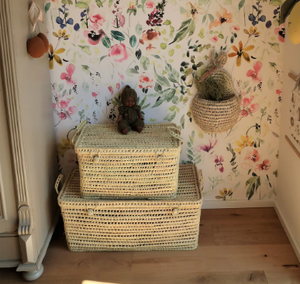 Handmade <b>Storage</b> Trunk in Palm Leaves - Product Image 5