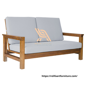 Chaise en teck meubles 2 sièges chaises en bois de détente mobilier d'extérieur chaise de canapé à siège unique - Product Image 6