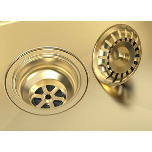 Évier de cuisine HIGOLD 33 pouces à cuve unique, style ferme, fait main, en acier inoxydable SUS304 avec traitement de surface nano, rectangulaire - Product Image 1