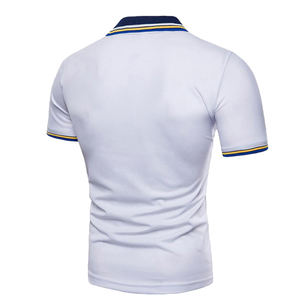 Vente en gros T-shirt polo slim fit en coton personnalisé de haute qualité pour homme pour l'impression T-shirt polo en coton pour hommes - Product Image 2