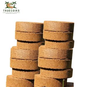 Bloques de Turba de Coco Comprimida para Germinación de Semillas, Hechos en India, para Cultivo Hidropónico en Interiores/Exteriores, 60mm 80mm 100mm, 100% Turba - Product Image 2