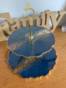 Soporte de pastel de resina con diseño de lava hecho a mano de la mejor calidad para boda y cumpleaños, soporte decorativo y Mesa - Product Image 2