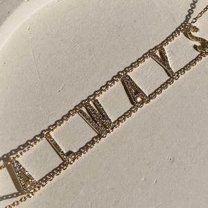 Pulsera de Tenis Hecha a Mano en Plata de Ley 925 con Circonita, Chapada en Oro, Joyería Moderna para Regalo en Ocasiones Especiales - Product Image 5