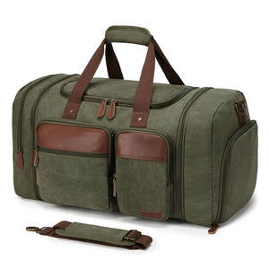 Sac de voyage en cuir fait main personnalisé de qualité supérieure, nouveau design, pour le sport et les voyages en plein air, avec doublure en polyester, vente en gros d'usine - Product Image 1