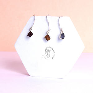 Joyería fina delicada, Natural tanzanita, cianita, Ópalo etíope, bisel, pendientes de tuerca para fiesta o regalo - Product Image 3