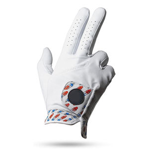 Guantes de golf profesional suave para zurdos ejercicio tren Cabretta cuero logotipo personalizado hombres Crebratta cuero Golg guante - Product Image 6