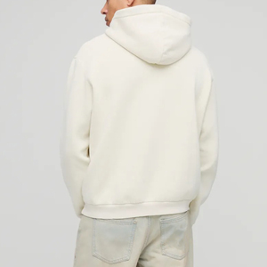 เสื้อฮู้ดแขนยาวมีซิปสำหรับผู้ชายผ้าคอตตอนมีลายปักโลโก้ตามสั่งแบบเรียบง่ายใส่ได้ตาม100% - Product Image 4