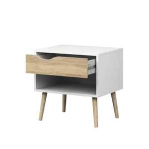 Wooden Bedside Table Modern Simple Nordic Nightstands <b>Small</b> Cabinet Mini with <b>Drawer</b> Bedroom Storage Cabinet for Sale - Product Image 1