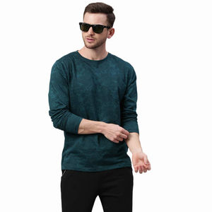 T-shirts à manches longues pour hommes de haute qualité de couleur verte avec un design imprimé Vêtements décontractés T-shirts pour un nouveau design 2025 - Product Image 4