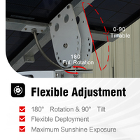 BIGLUX Kompakter Mobiler Solar-CCTV-Turm Mehrfach-Kamerahalterung Einfaches Einsetzungs-System