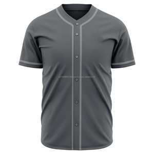 100% poliéster transpirable béisbol Softball Jersey totalmente sublimación conjunto de ropa deportiva diseño liso personalizable logotipo personalizado - Product Image 2