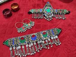 ชุดเครื่องประดับแต่งงานวินเทจ สร้อยคอ ต่างหู กำไลข้อมือ  ทำจากสแตนเลสคุณภาพสูง ชุบโรเดียม รูปทรงตามสั่ง ผลิตจากโรงงานโดยตรง - Product Image 2