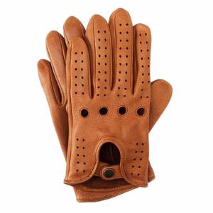 Guantes de cuero para conducir para hombre, guantes de cuero de alta calidad hechos a medida - Product Image 1