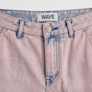 Pantalones Vaqueros de Mezclilla Personalizados para Mujer, Corte Holgado, Color Personalizado, Lavados, Cintura Baja, Pierna Recta, Tendencias de Moda Femenina - Product Image 4