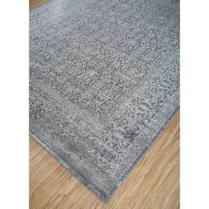 Alfombra Konstrukt Azul Tejida a Mano de Lana, Bambú, Seda, Algodón Orgánico y Yute con Diseño de Medallón Rectangular para el Hogar o Pasillo HWB-5013 - Product Image 2