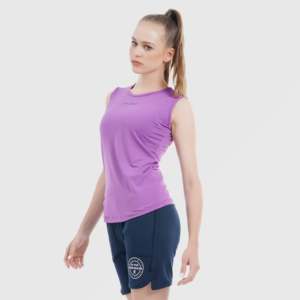 Camiseta Deportiva de Tela Tejida Morada - Product Image 4