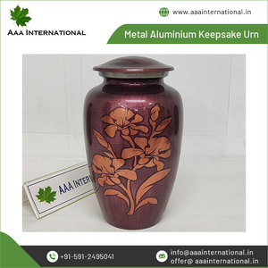 Los suministros funerarios más vendidos, urnas de recuerdo de cremación de aluminio y Metal para mantener las cenizas conmemorativas humanas del principal proveedor de la India - Product Image 3