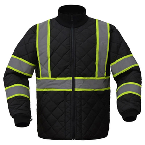 Chaqueta de Seguridad de Alta Visibilidad Unisex, Transpirable, Impermeable, de Algodón, con Cremallera Completa, Capucha Oculta, Cuello Alto, Certificación EN, Detección de Agujas - Product Image 6