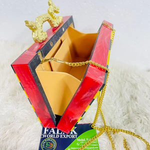 Pochette de soirée en résine pour dames sacs à main américains pochette de soirée de luxe pour dames de l'Inde de Falak World Export - Product Image 4