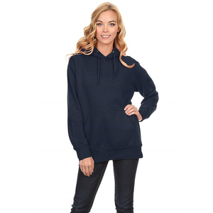 Sweat-shirts à capuche décontractés pour femmes, faible MOQ, design personnalisé, logo sur le devant, qualité premium, 100% coton molletonné, respectueux de l'environnement - Product Image 1