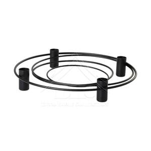 Bougeoir en fer forgé orné avec de superbes détails de défilement pour une décoration intérieure classique vintage et traditionnelle - Product Image 4