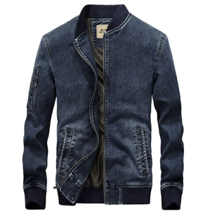 Calidad fina por fabricante Diseño único Última moda Custom Make Factory Rate Chaquetas de mezclilla para hombres - Product Image 2