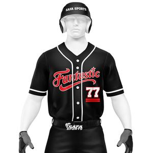 Ensemble d'uniformes de baseball personnalisés, maillot et pantalon de baseball d'équipe, polyester respirant, vente en gros - Product Image 5
