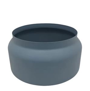 Macetas Grandes de Bronce para Interiores, Macetas de Metal con Orificio de Drenaje, Recubrimiento en Polvo Gris Azulado, Artículos para Jardín y Hogar, Exhibición Decorativa - Product Image 2