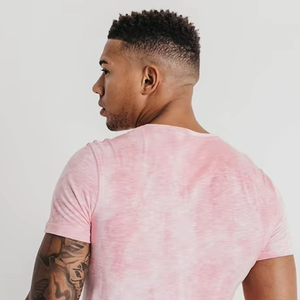 T-shirt décontracté unisexe pour homme, coupe slim, manches courtes, tricoté, 100% polyester, séchage rapide, respirant, style streetwear, sport et fitness - Product Image 4