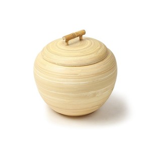 Pots d'organisateur de garde-manger les plus vendus pot en gros en bambou filé avec couvercle ajusté du Vietnam - Product Image 1