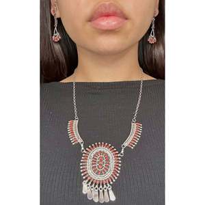 Ensemble de bijoux fins Evonne Histilo, collier en corail et argent sterling - Product Image 3