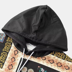 Logotipo de impresión bordado personalizado térmico de alta calidad 100% algodón hombres sudaderas con capucha transpirable de talla grande ropa de invierno - Product Image 2