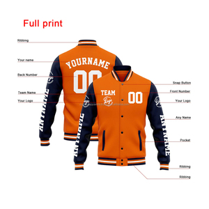 แจ็กเก็ตตัวแทนมหาวิทยาลัย MCACVJ-157ตามสั่งสำหรับโรงเรียนจิตวิญญาณคอตั้งคอตั้งอุปกรณ์ตกแต่งด้านหน้าสำหรับทีมกีฬาสั่งซื้อจำนวนมาก - Product Image 2