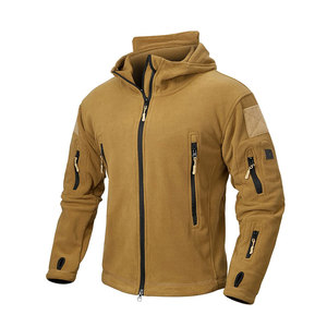 Men's Tactical Polar Fleece Jacket 300 GSM Thermal <b>Mid</b>-<b>Layer</b> Anti-Pill Full-Zip Winter Coat Factory Wholesale - Product Image 1