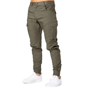 กางเกงคาร์โก้ผู้ชายผ้าแคนวาสทนทาน ทรงตรง เอวกลาง ผูกเชือก สไตล์ลำลอง แห้งเร็ว รุ่นใหม่ล่าสุด - Product Image 1