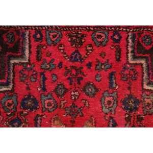 Alfombra Turca Vintage de Lana Roja, 1.7x3.3 pies (51x100 cm) - Product Image 5